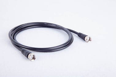 75 옴 F 연결관 연장 RF 케이블 어셈블리 3C-2V 검정 빈도 0~1 GHz 협력 업체